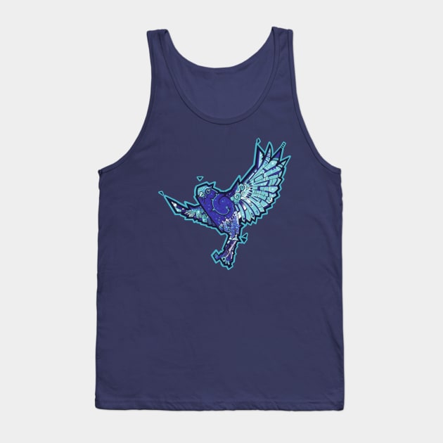 blue bird Tank Top by weilertsen